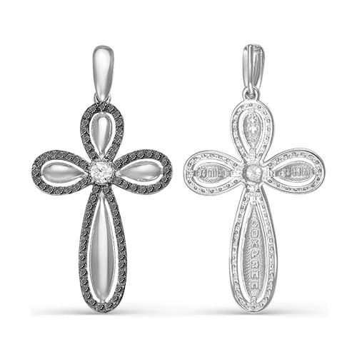 Подвеска из серебра 925 с фианитом