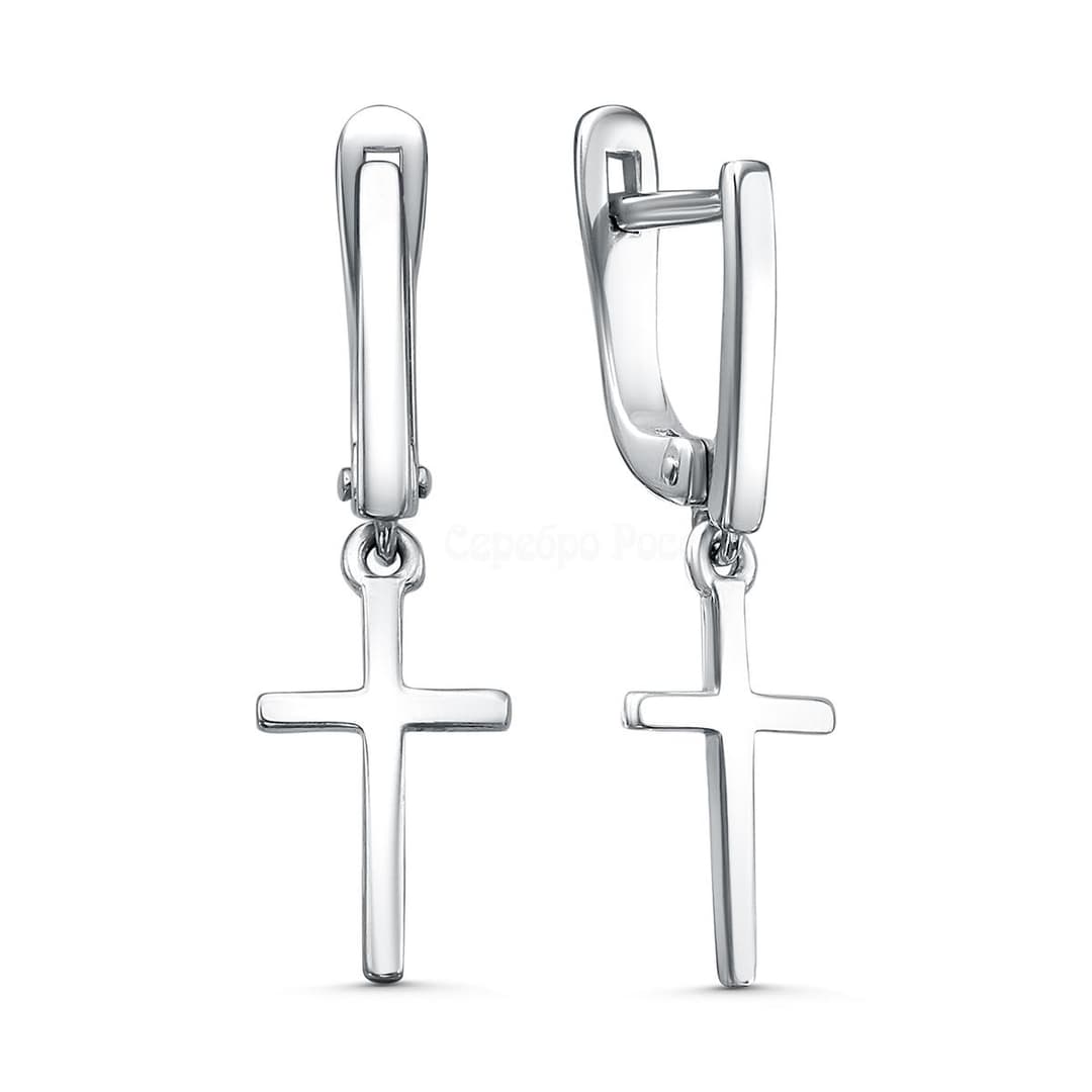 Серьги из серебра 925  без вставки