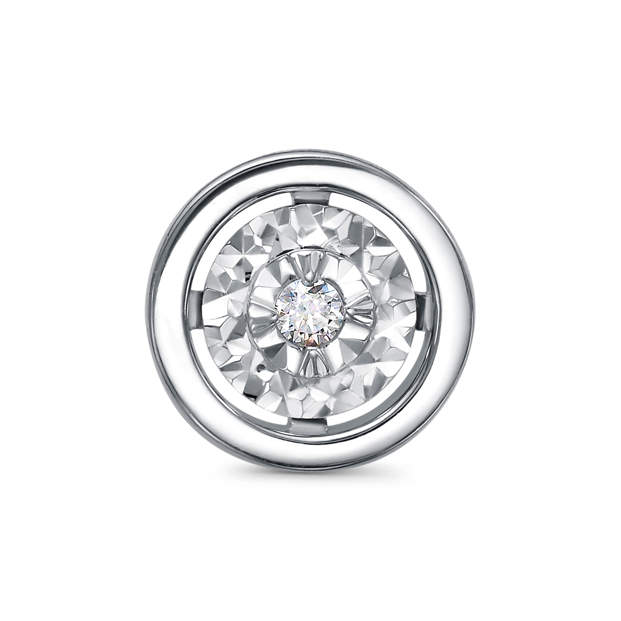 Подвеска из золота 585 с  бриллиантом