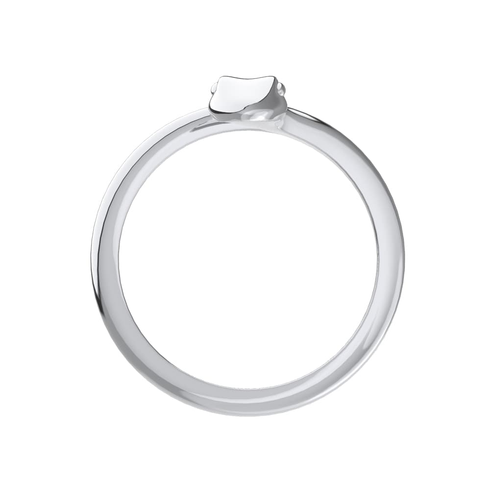 Кольцо из серебра без вставки