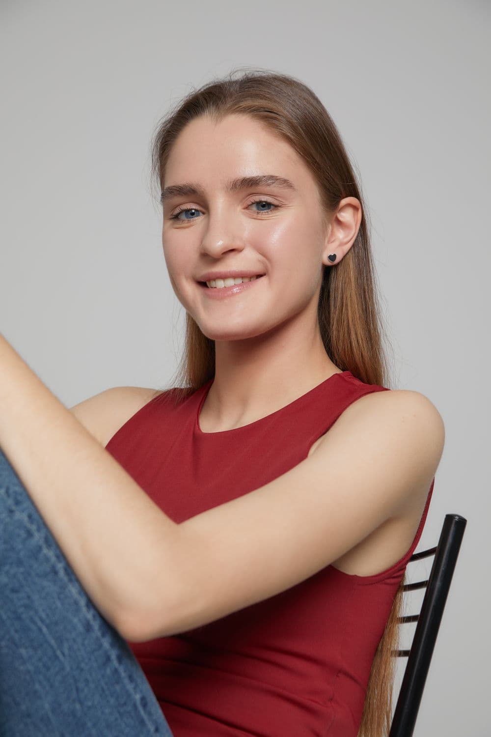 Серьги из серебра без вставки