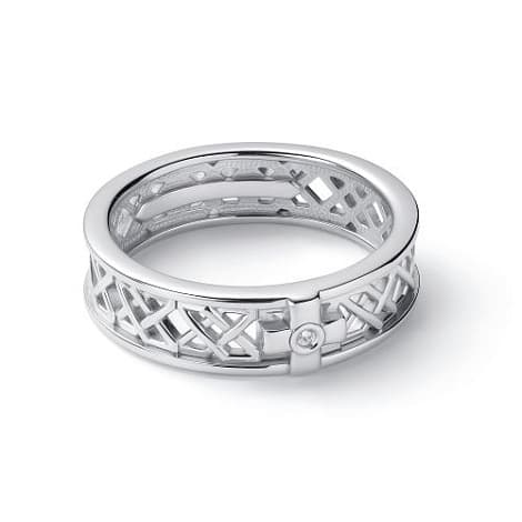 Кольцо из серебра 925 с бриллиантами