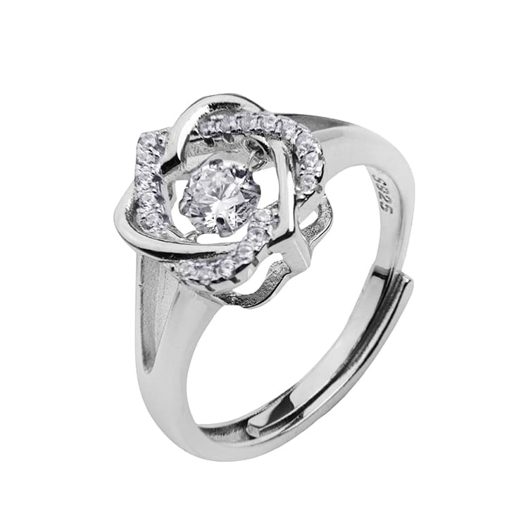 Кольцо из серебра 925 с кубическим цирконием