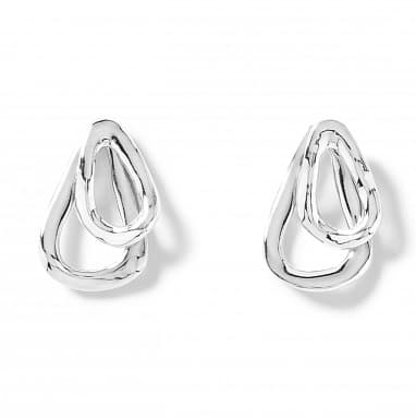 Серьги из бижутерный сплава без вставки