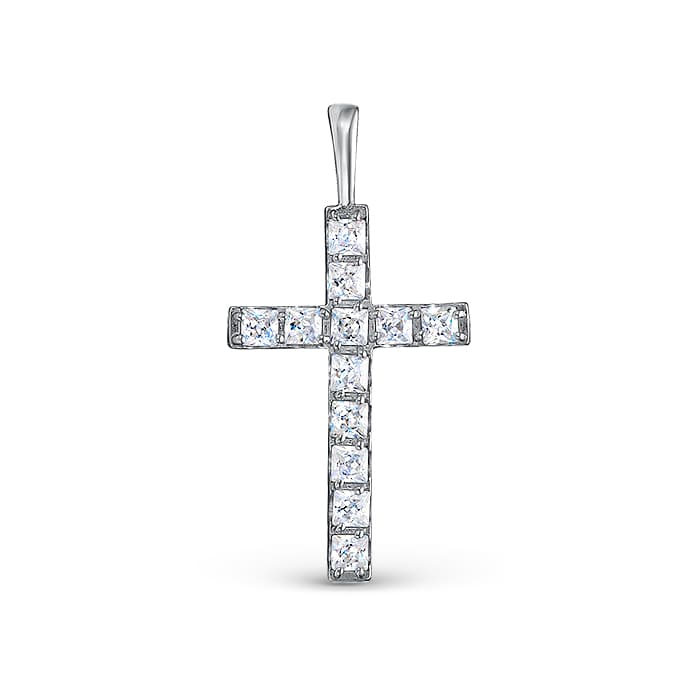 Подвеска из серебра 925 с фианитом