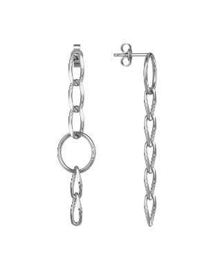 Серьги из серебра 925 без вставки