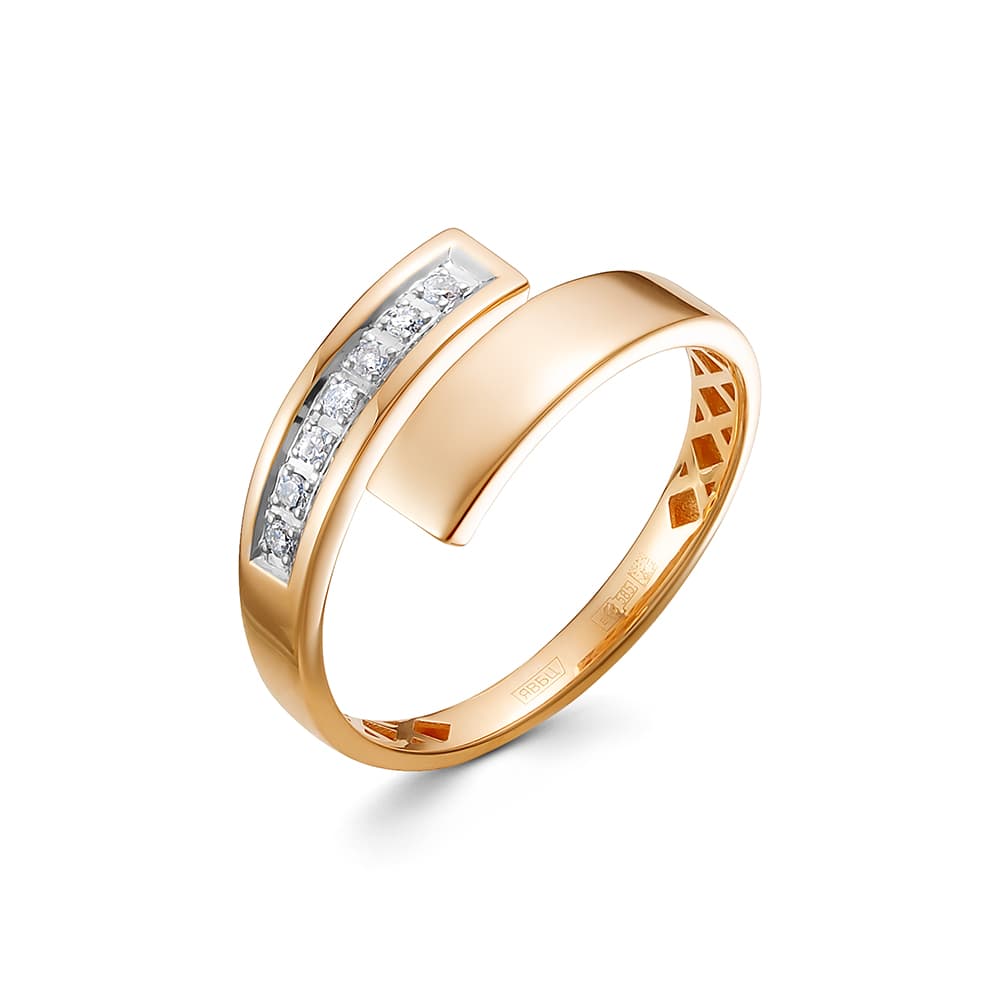 Кольцо из золота 585 с бриллиантами