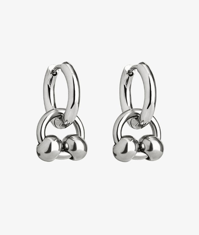 Серьги из стали без вставки