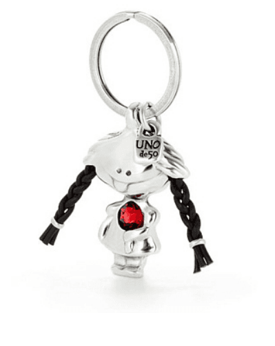 Брелок из стали с кристаллами swarovski