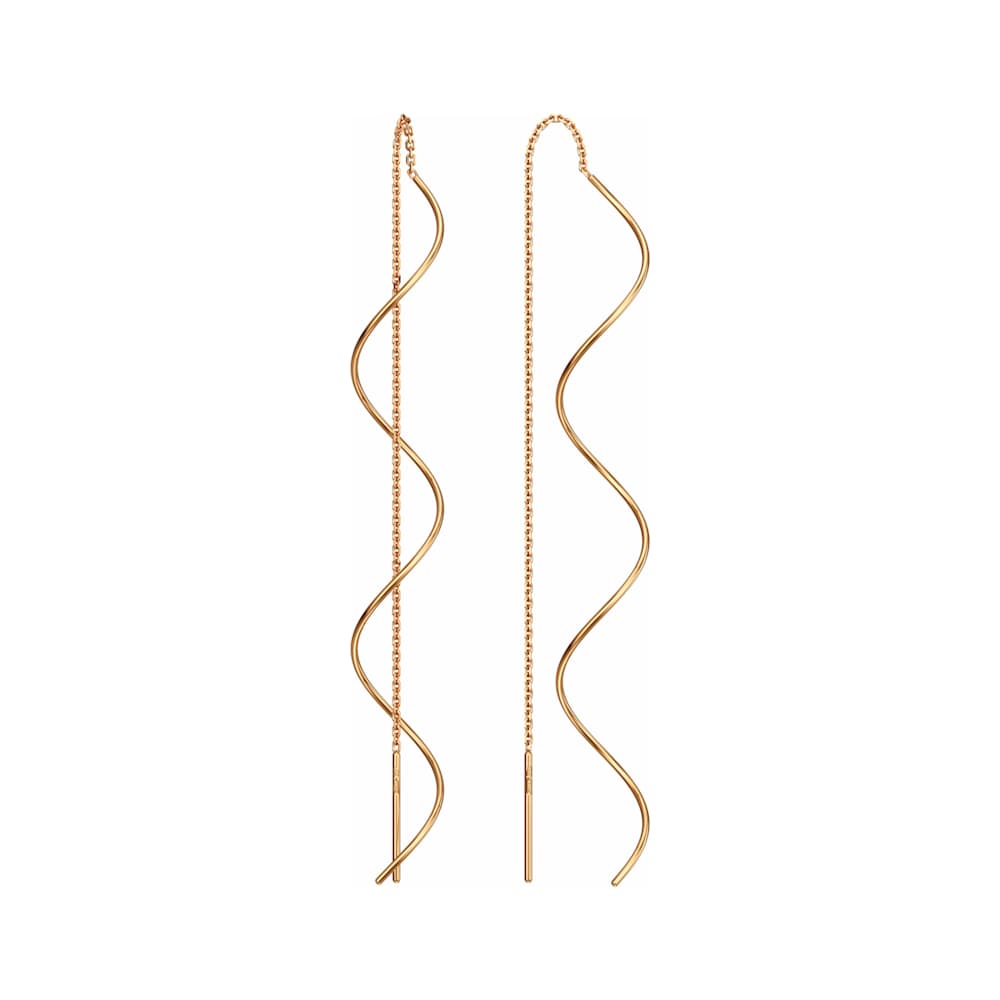 Серьги из золота без вставки