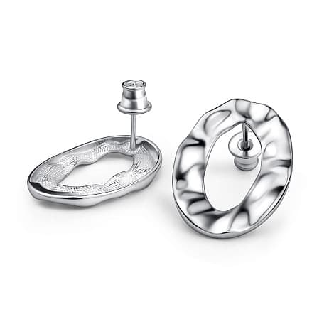 Серьги из серебра 925 без вставки