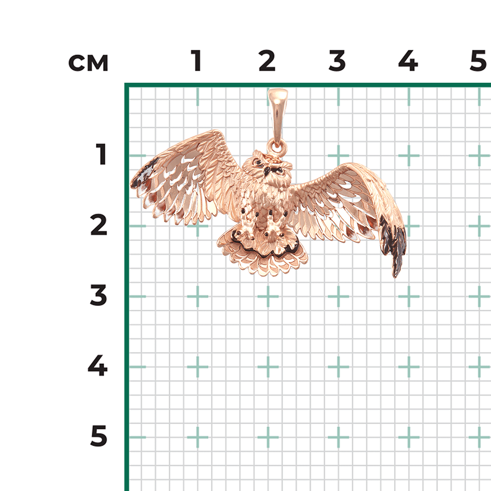 Подвеска из золота 585 с эмалью