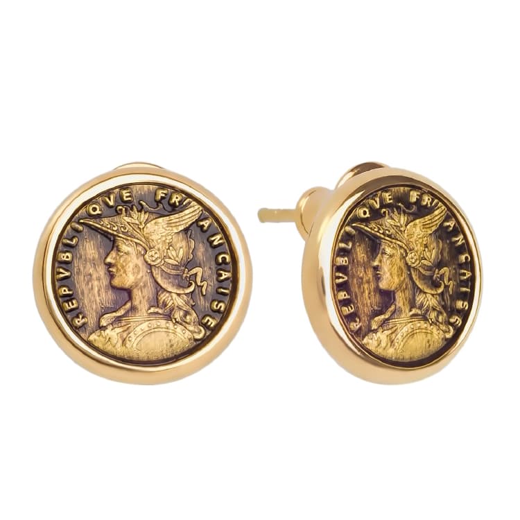 Серьги из бижутерный сплава без вставки