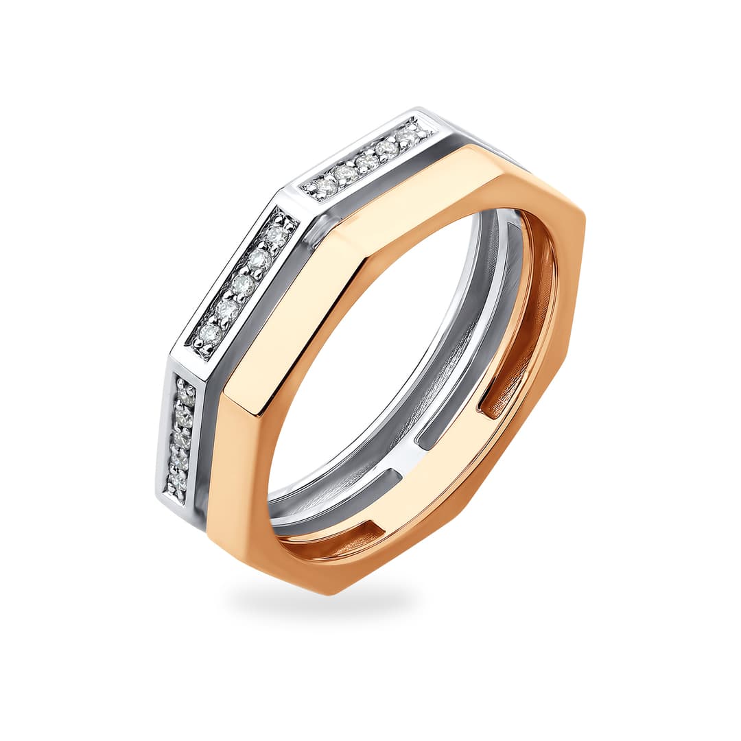 Кольцо из золота 585 с  бриллиантом