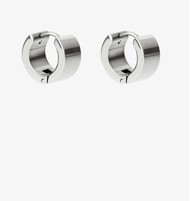 Серьги из стали без вставки