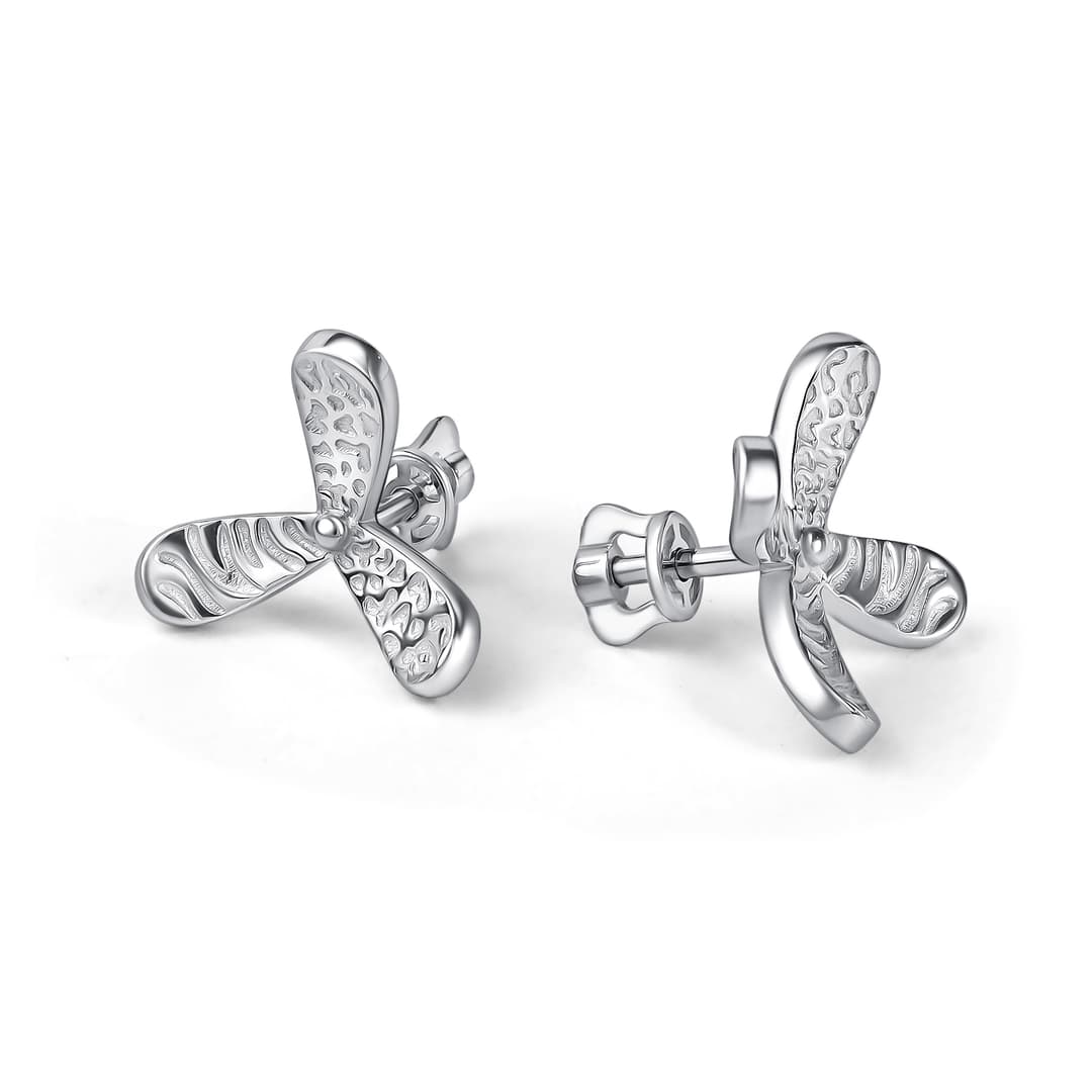 Серьги из серебра 925 без вставки