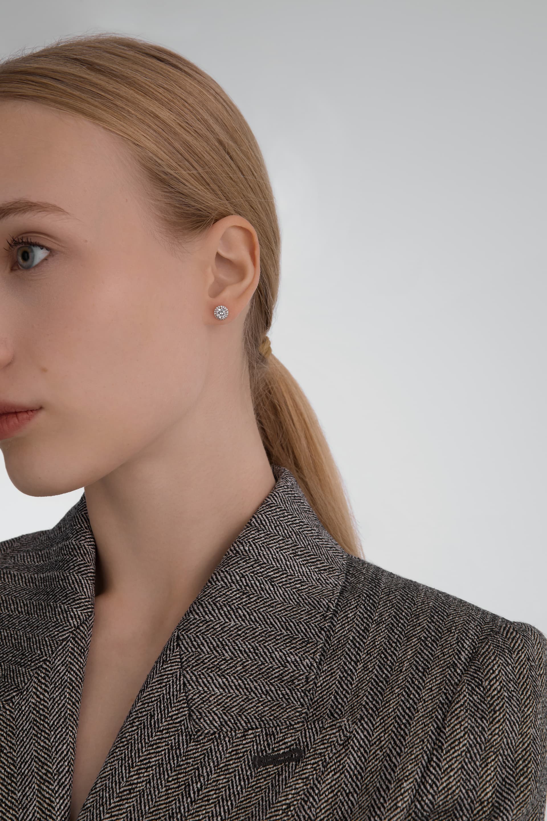 Серьги из серебра 925 с фианитами