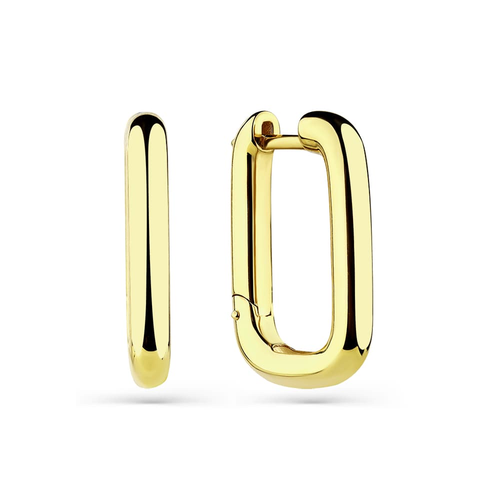 Серьги из золота 585 с  без вставки