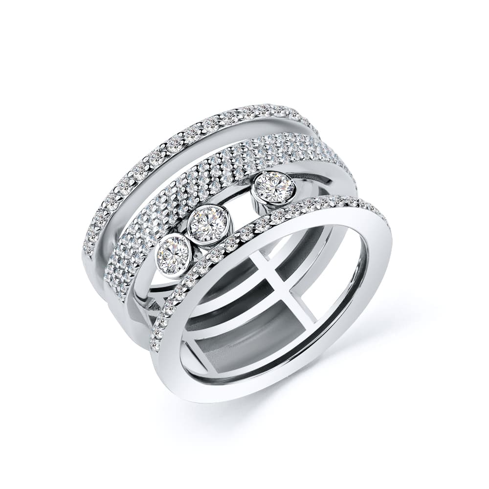 Кольцо из золота 585 с  бриллиантом