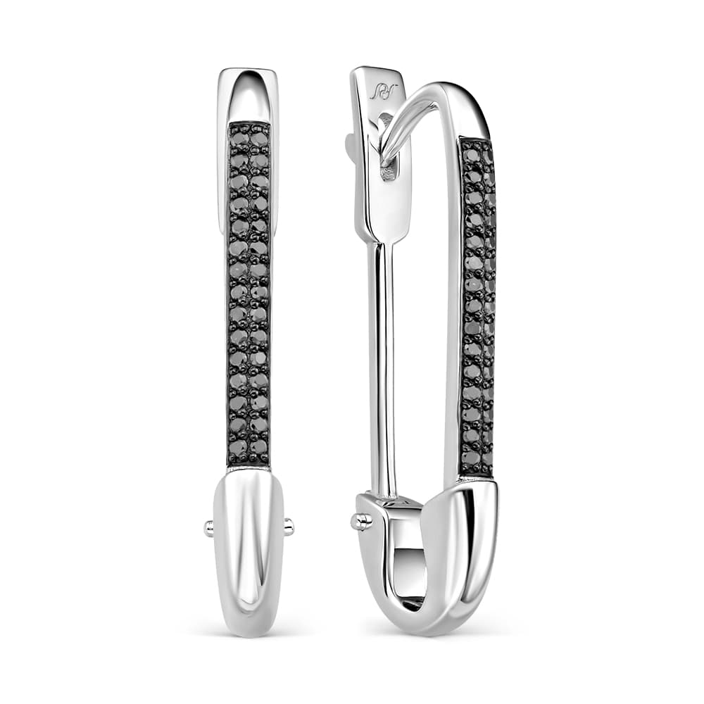 Серьги из золота 585 с бриллиантами