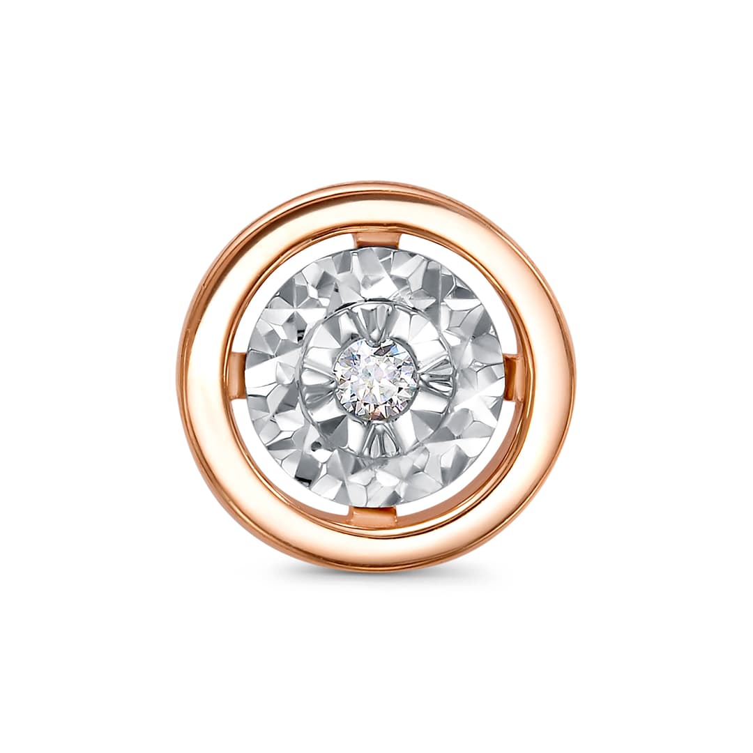 Подвеска из золота 585 с  бриллиантом