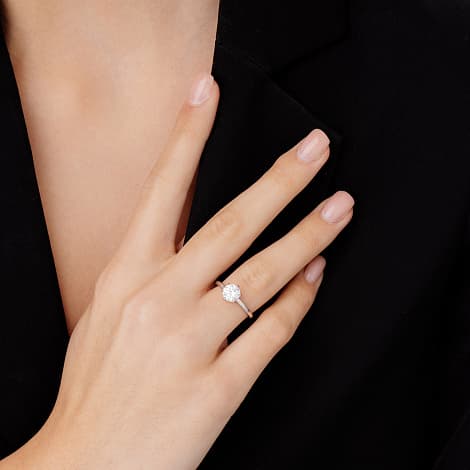 Кольцо из серебра 925 с фианитами