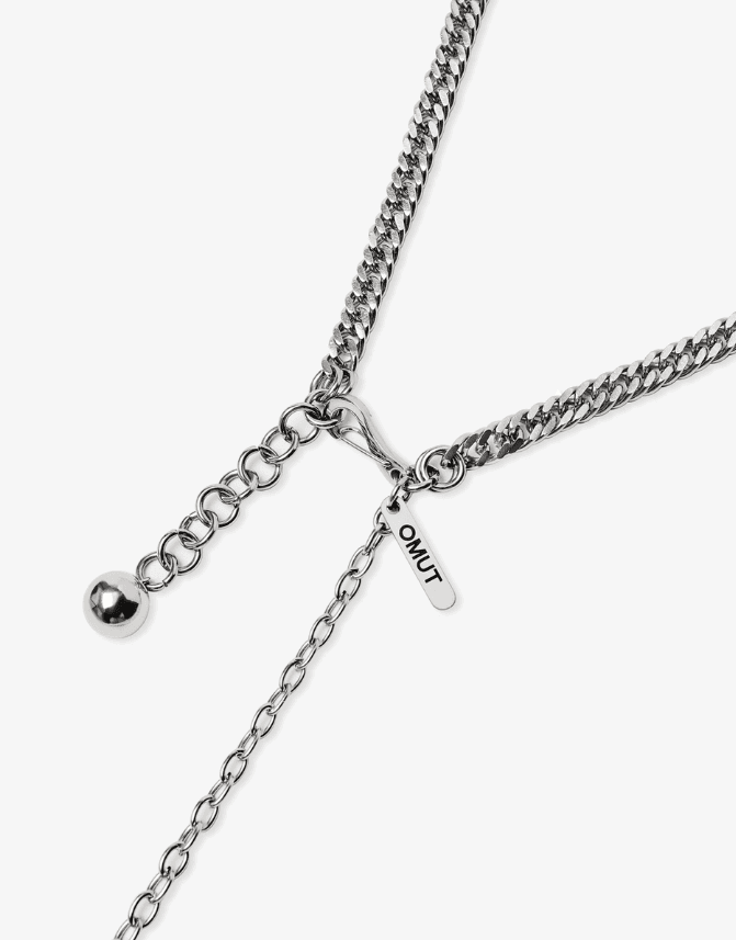 Колье из стали без вставки