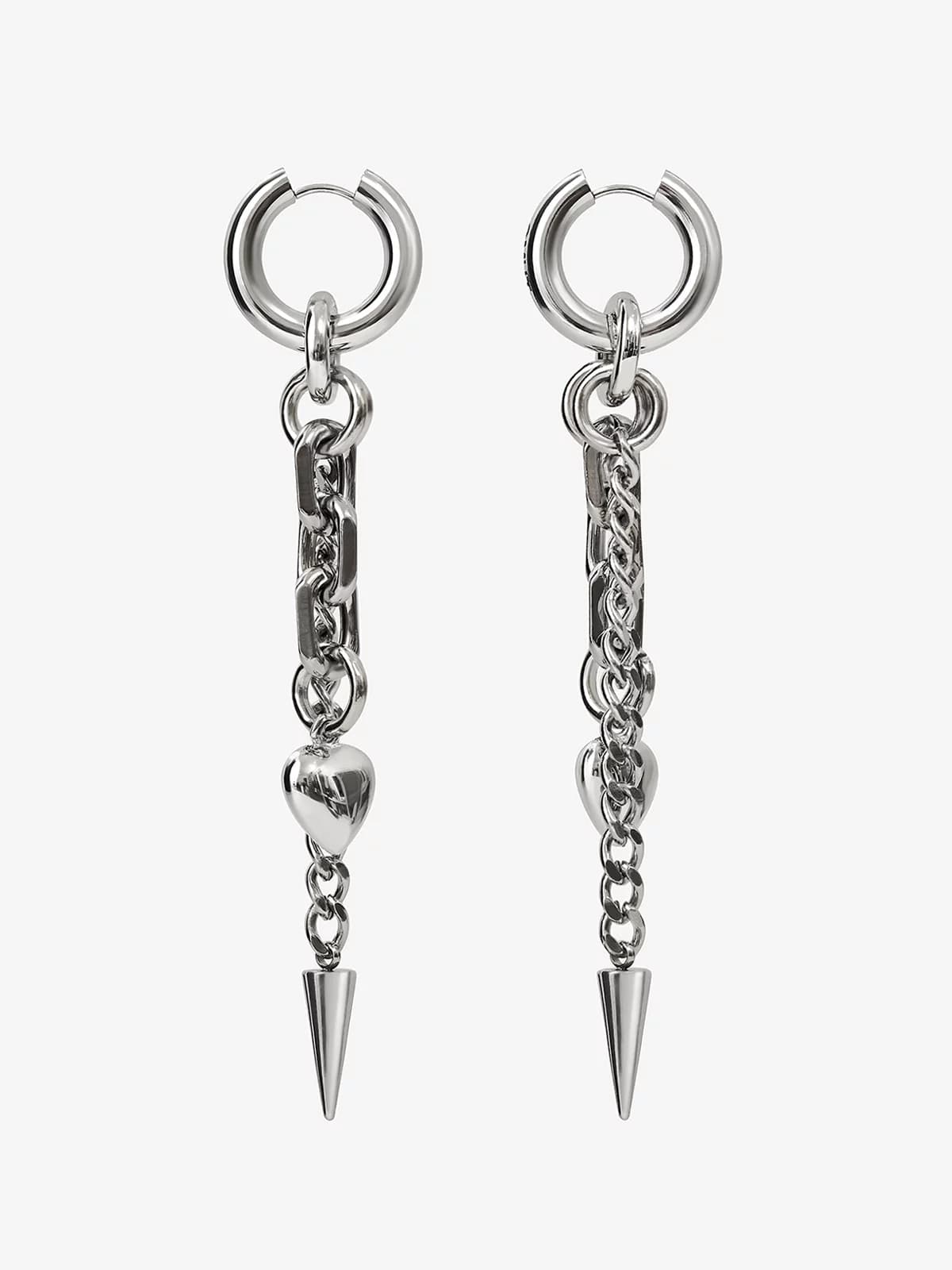 Серьги из стали без вставки