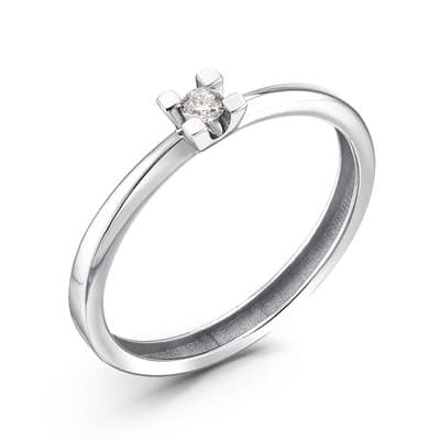 Кольцо из золота 585 с  бриллиантом