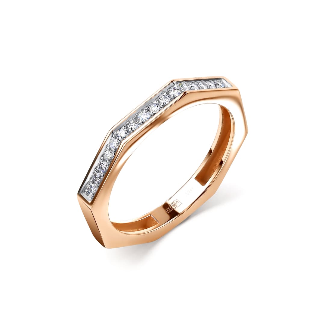 Кольцо из золота 585 с  бриллиантом