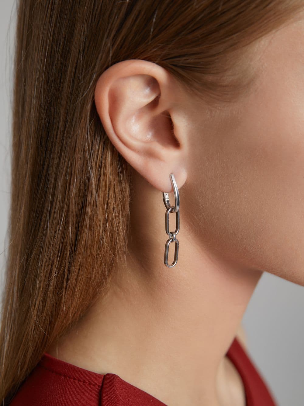 Серьги из серебра 925 без вставки