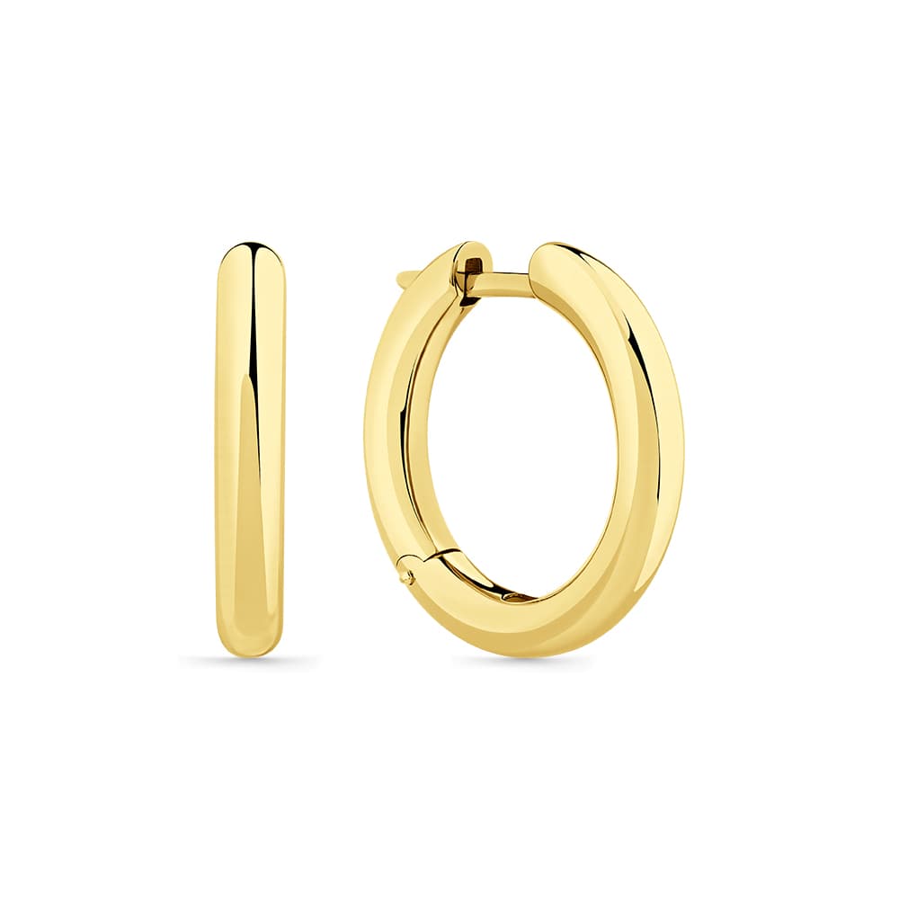 Серьги из золота 585 без вставки