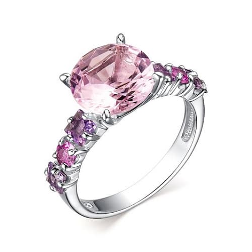 Кольцо из серебра 925 с кристаллами swarovski