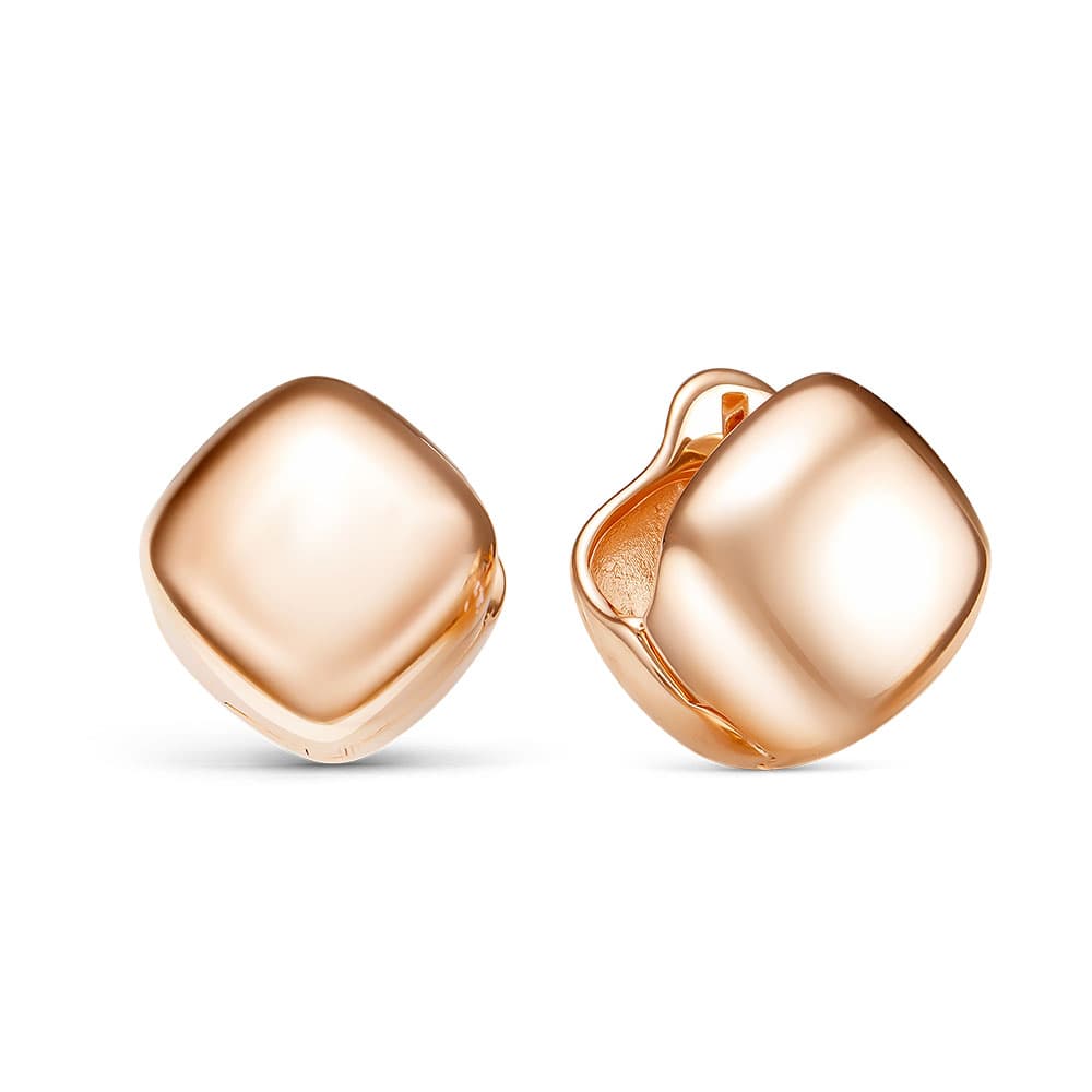 Серьги из золота 585 без вставки