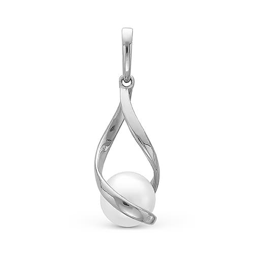 Подвеска из серебра 925 с жемчугом