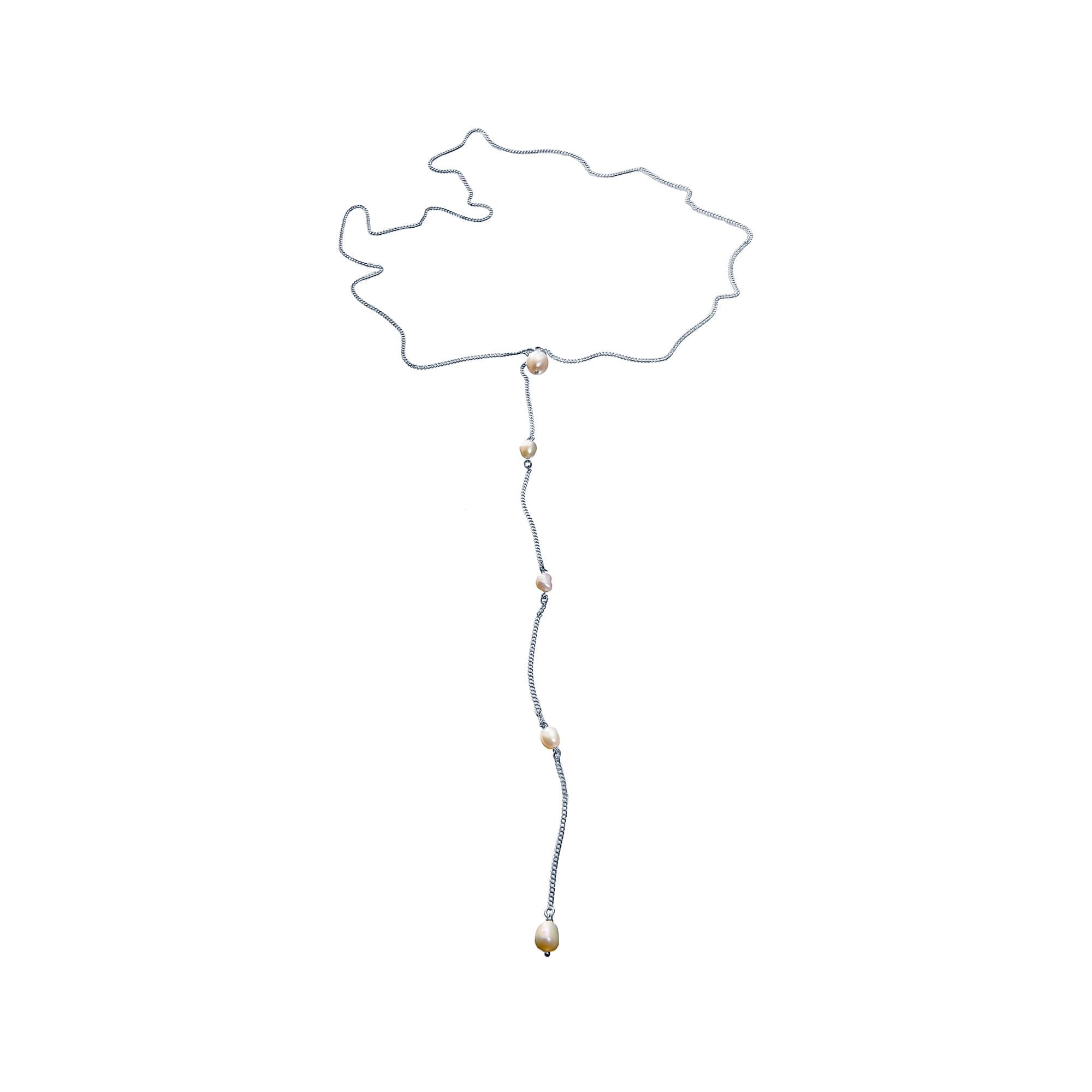 Колье из серебра 925 с жемчугом