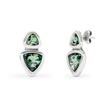 Серьги из бижутерный сплава с кристаллами swarovski