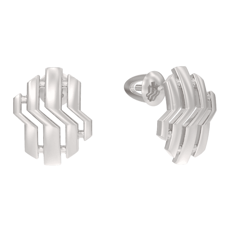 Серьги из серебра 925 без вставки