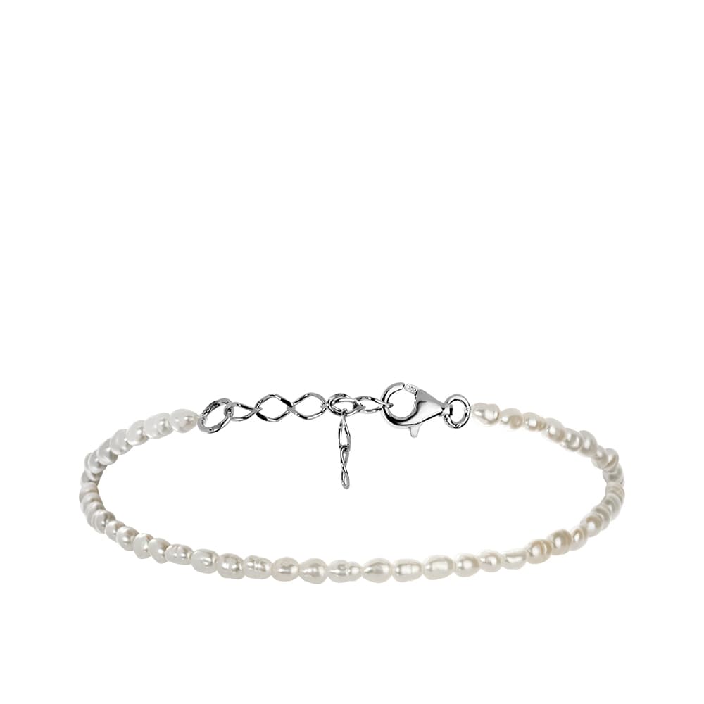 Браслет декоративный из серебра 925 с жемчугом