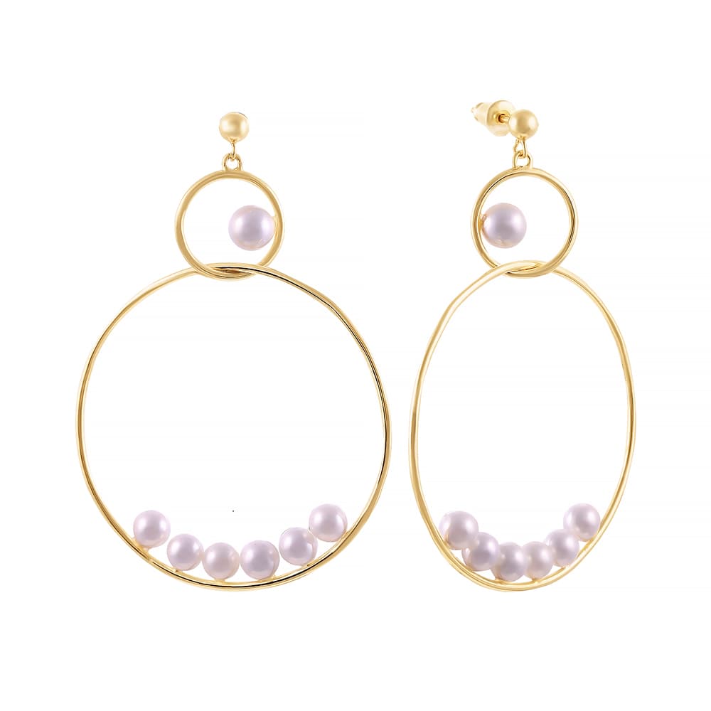 Серьги из серебра 925 с жемчугом