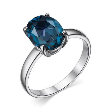 Кольцо из серебра 925 с топазами