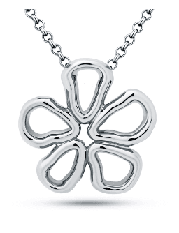 Колье из серебра 925 без вставки