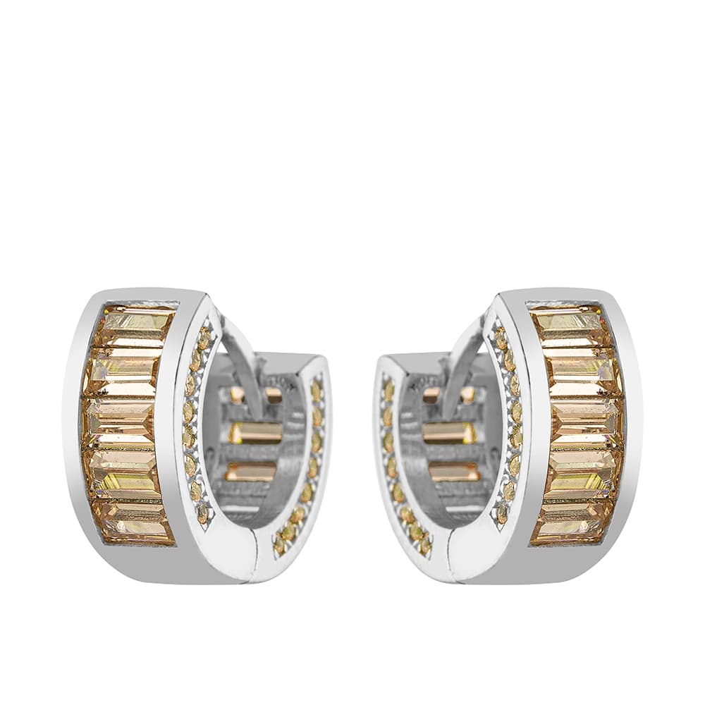 Серьги из серебра 925 с кубическим цирконием