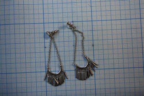 Серьги из серебра 925 без вставки