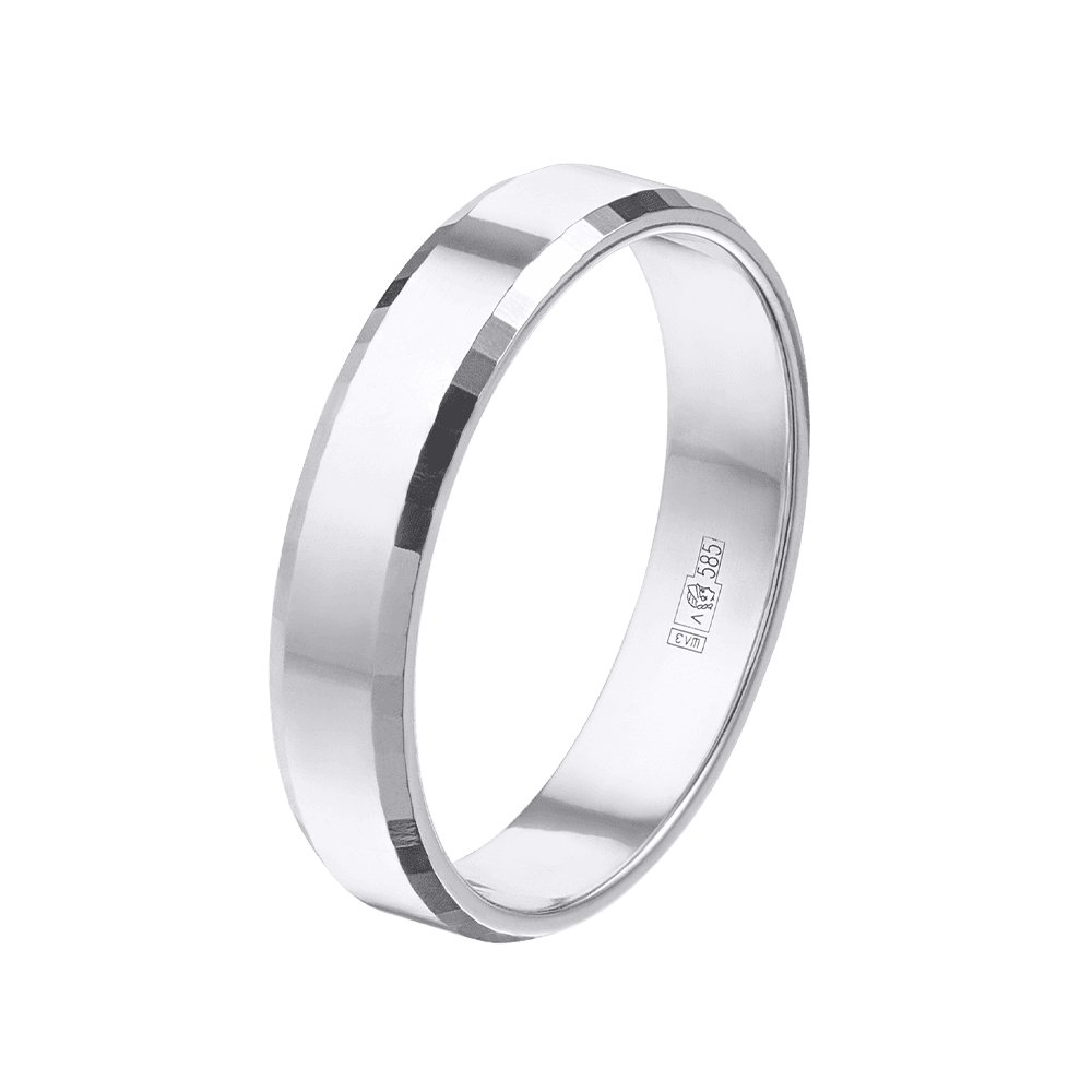 Кольцо обручальное из золота 585 без вставки