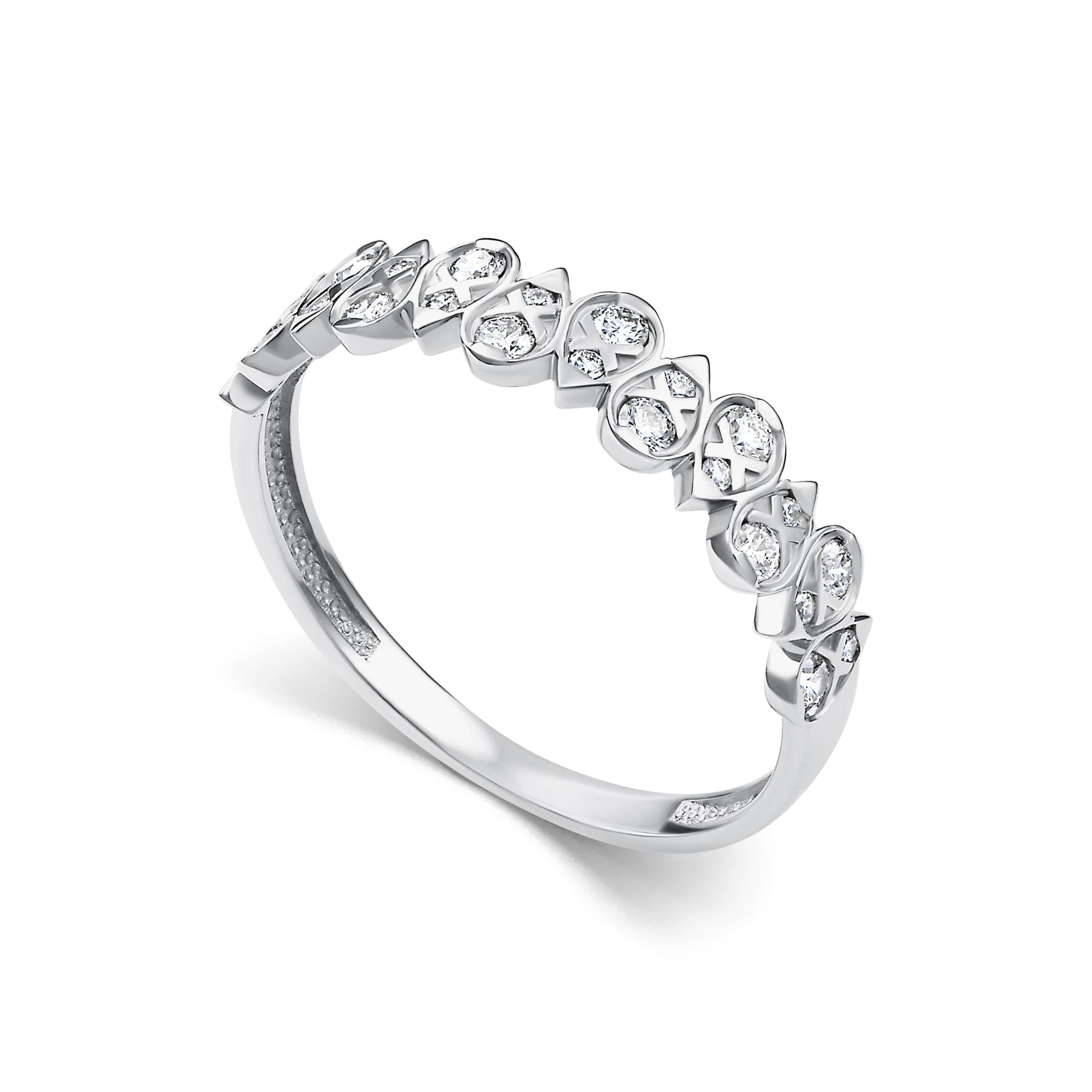 Кольцо из золота 585 с бриллиантами