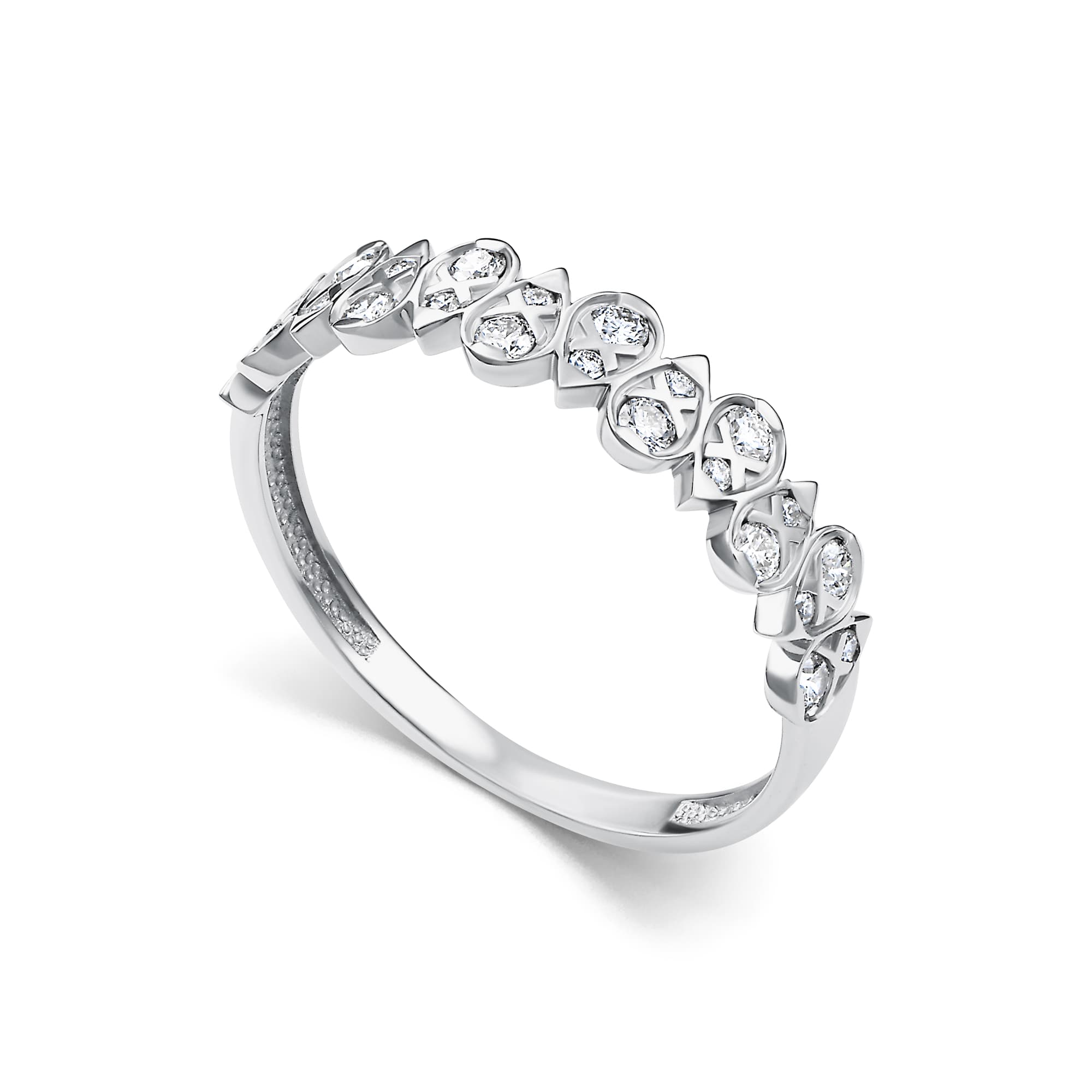 Кольцо из золота 585 с бриллиантами