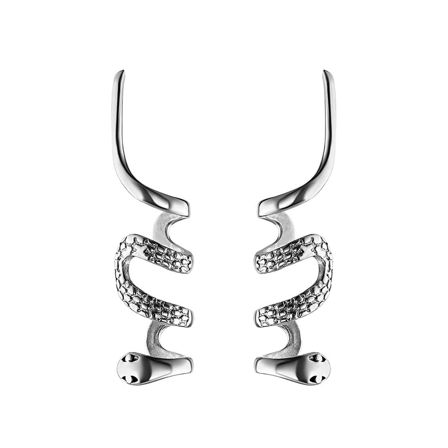 Серьги из серебра 925 без вставки