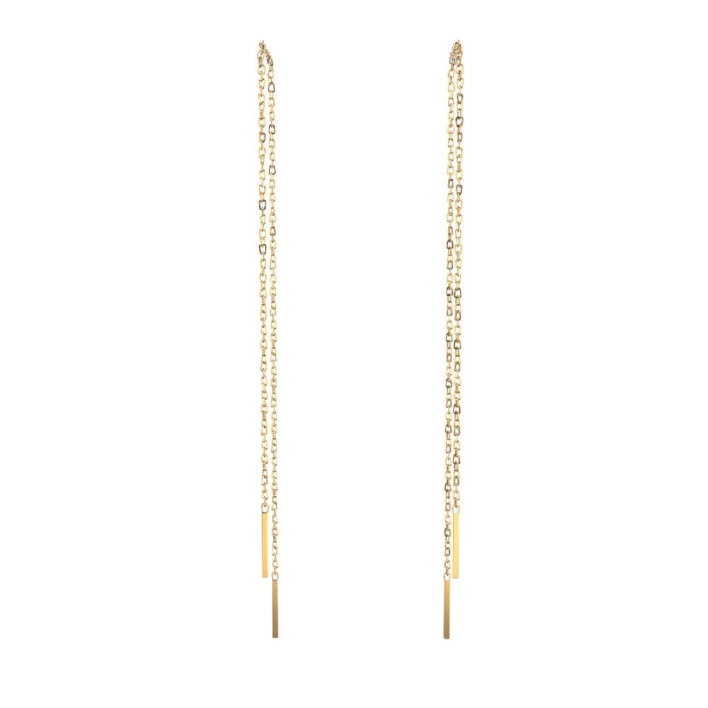 Серьги из серебра без вставки