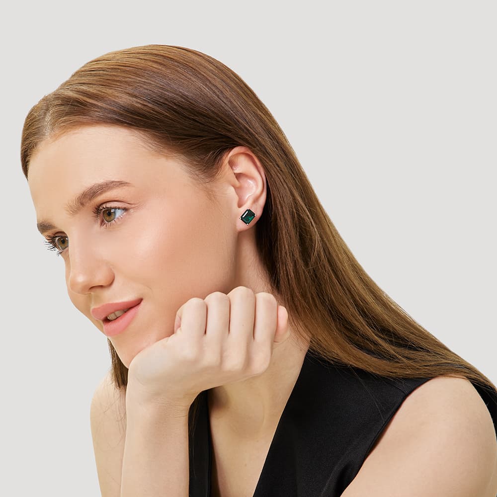 Серьги из серебра 925 с кубическим цирконием